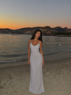 POLKA DOTS DRESS WHITE