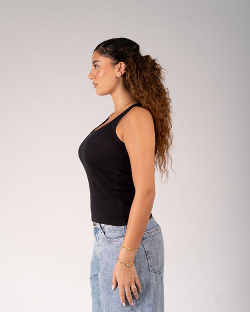 BLACK U TANK