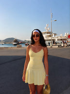 K DRESS BUTTER YELLOW