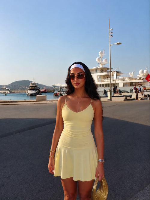 K DRESS BUTTER YELLOW