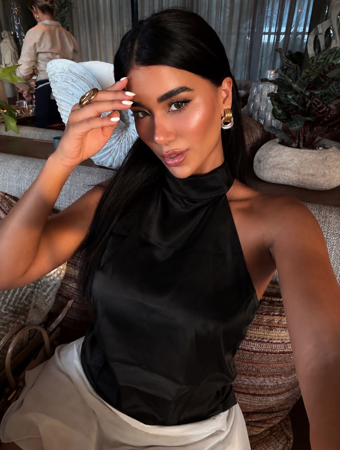 ARIA SATIN TOP